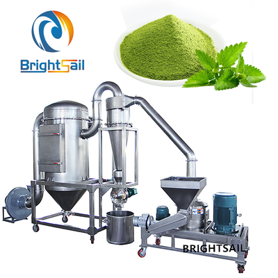 Moinho Classificador de Ar de Folhas Brightsail  Máquina de Moagem de Folhas de Moringa pulverizador de folhas de chá conjunto Máquina de Moagem