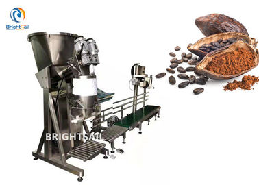 Tensão personalizada enchimento de enchimento do saco da farinha do cacau do café da máquina de embalagem do pó vertical