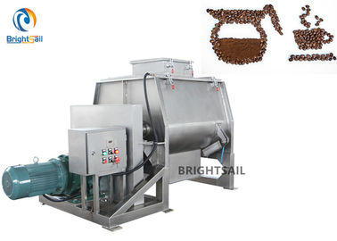 Misturador de pá do eixo do dobro da farinha do cacau da máquina do pó do alimento do café instantâneo
