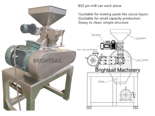 Brightsail Sesame máquina de fabricação de pó de alimentos de câmara larga