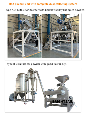 Brightsail Sesame máquina de fabricação de pó de alimentos de câmara larga